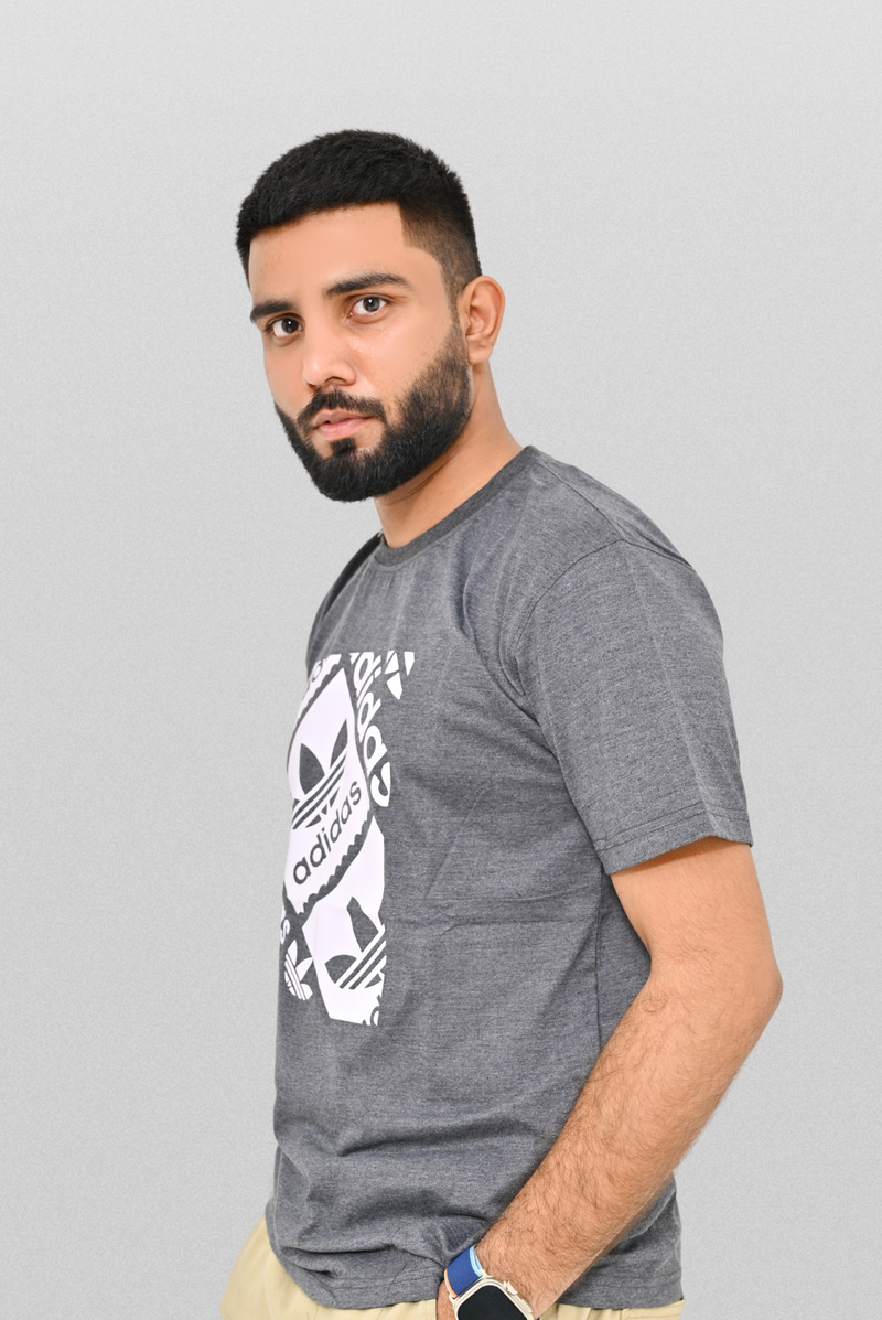 Men’s Classic Adidas-Inspired T-Shirt – Bold Style & Comfort