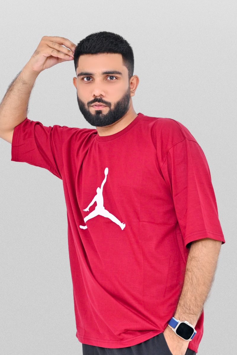 Jordan Print Oversized T-Shirt - Unisex Streetwear Style