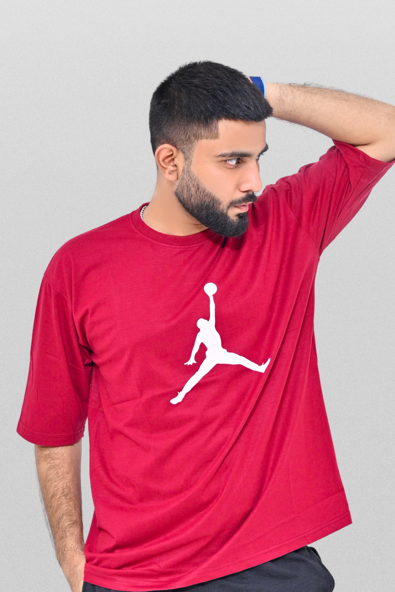 Jordan Print Oversized T-Shirt - Unisex Streetwear Style