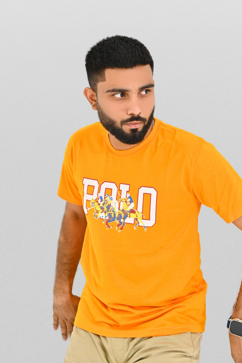 Polo Print T shirt oversized