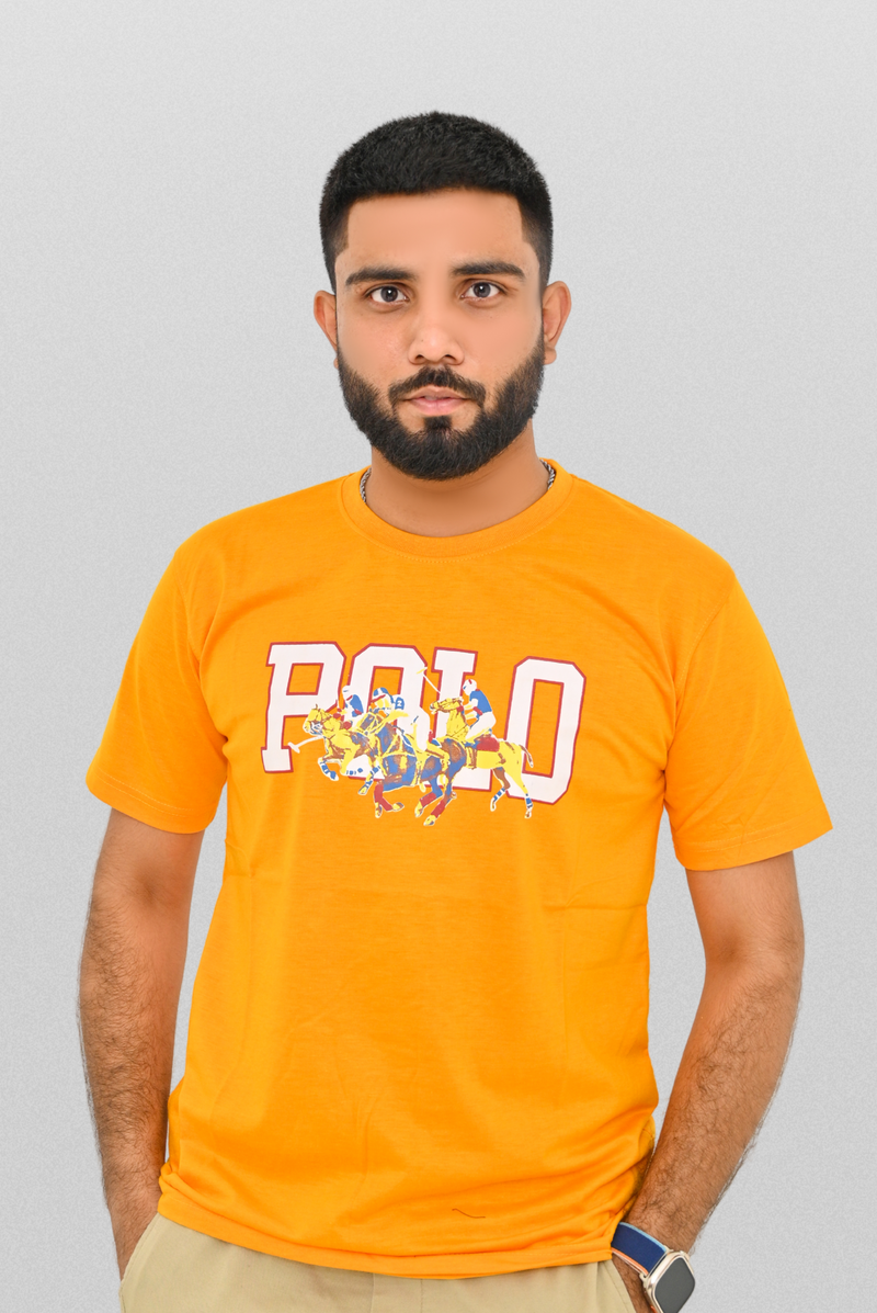 Polo Print T shirt oversized