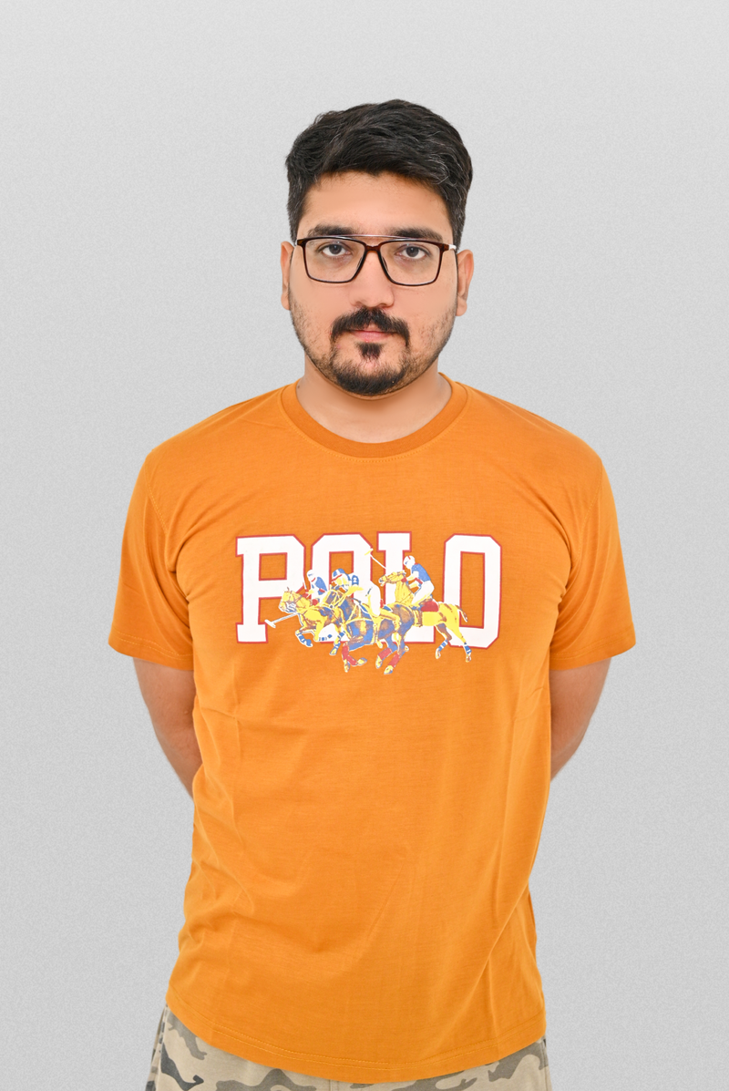 Polo Print T shirt oversized