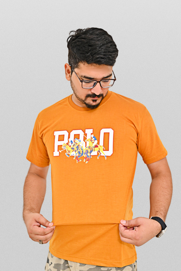 Polo Print T shirt oversized