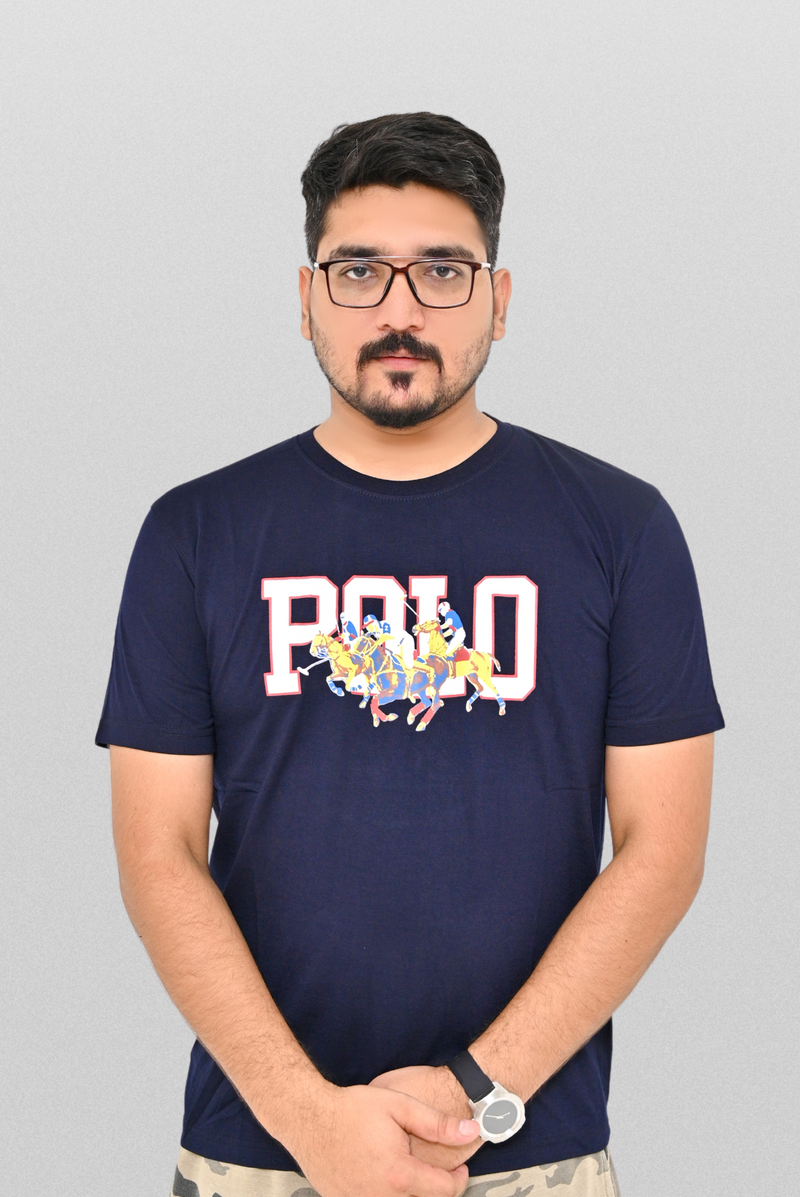 Polo Print T shirt oversized