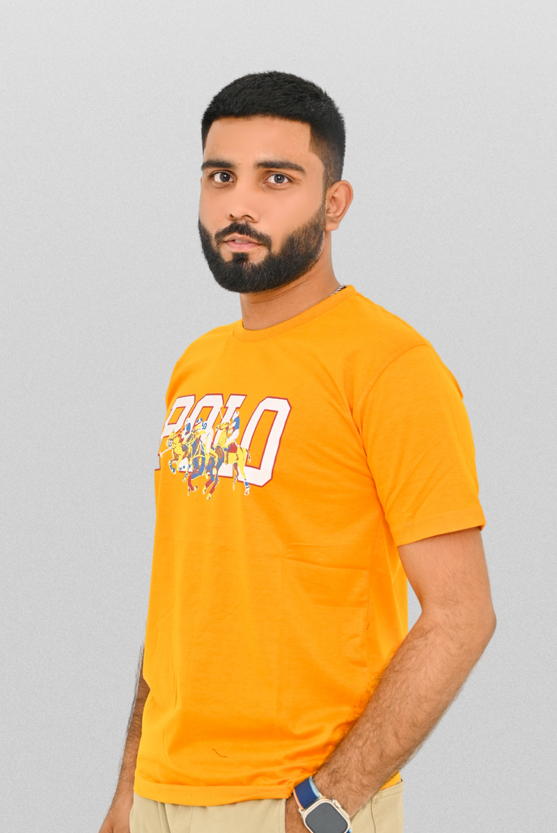 Polo Print T shirt oversized