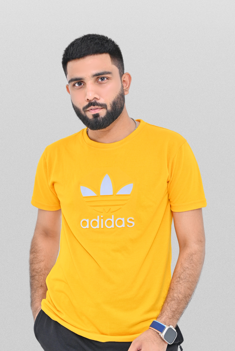 Stretchable Fabric T Shirt Adidas Design